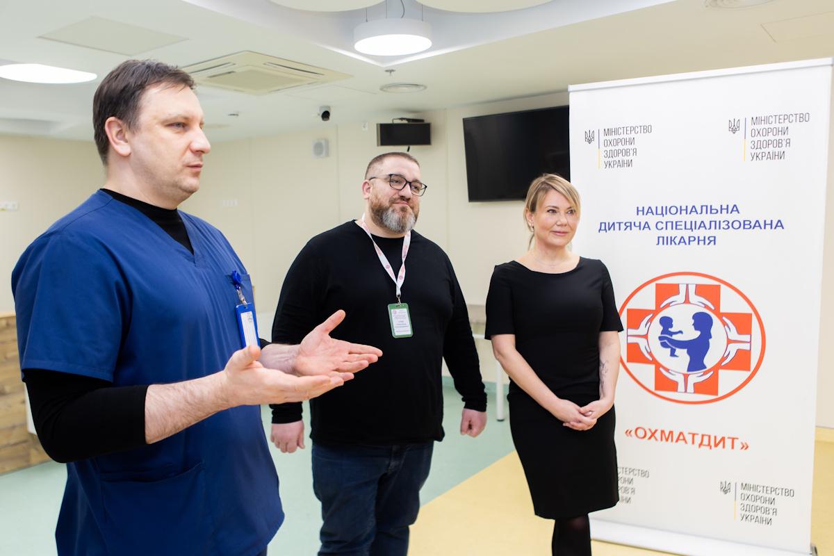 Andriy Matyukha podporil Okhmatdet: chirurgovia dostali najmodernejší systém Thompson na záchranu detí